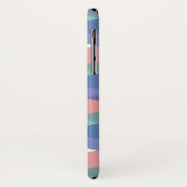 Blauwe en koraaldriehoeken Case-Mate iPhone case (Achterkant/links)