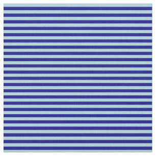 Blauwe en lichte blauwe lijnen/stripes patroon stof