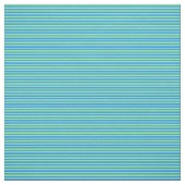 Blauwe en lichtgroene strepen stof (Swatch)