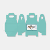 Blauwe en Oranje Shubunkin Goldfish Fine Art Bedankdoosjes (Uitgevouwen)