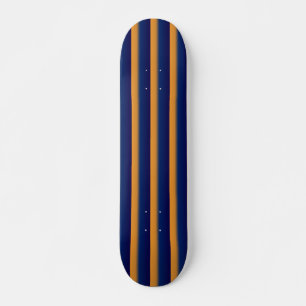 Blauwe en Oranje streep  Skateboard