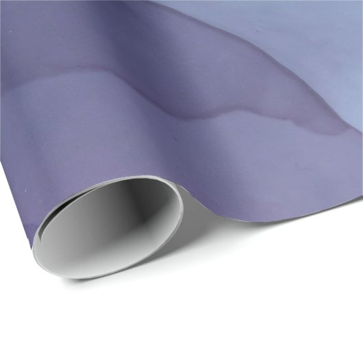 Blauwe en paarse alcoholinkt met glitter mystic cadeaupapier (Rol Hoek)