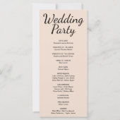 Blauwe en Paarse Halve Maan Trouwprogramma (Achterkant)