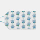 Blauwe en Paarse hydrangea Cadeaulabel (Achterkant Horizontaal)