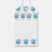 Blauwe en Paarse hydrangea Cadeaulabel (Voorkant)