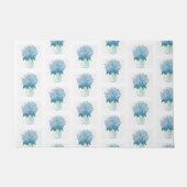 Blauwe en Paarse hydrangea Deurmat (Voorkant)