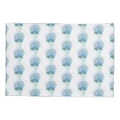 Blauwe en Paarse hydrangea Kussensloop (Achterkant)