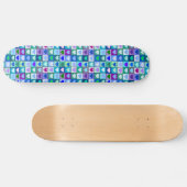 Blauwe en Paarse kunstmeisjes Skateboard (Horizontaal)