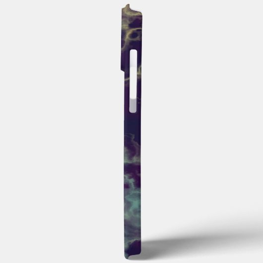 Blauwe en paarse marmer Case-Mate iPhone case (Achterkant / Links)