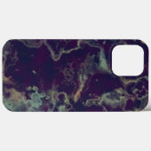 Blauwe en paarse marmer Case-Mate iPhone case (Achterkant (horizontaal))