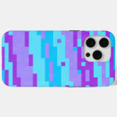 blauwe en paarse pixels Case-Mate iPhone case (Achterkant (horizontaal))