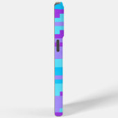 blauwe en paarse pixels Case-Mate iPhone case (Achterkant / Rechts)