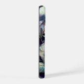 Blauwe en Paarse Rozen iPhone 15 Hoesje (Rechterkant)