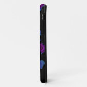 Blauwe en paarse ruimte fractale telefoonbehuizing Case-Mate iPhone case (Achterkant/links)