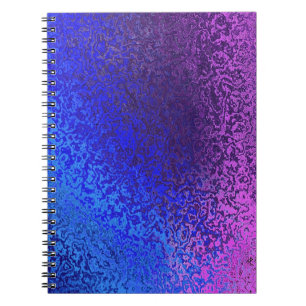 Blauwe en Paarse spiraalvormige Multomap Notitieboek