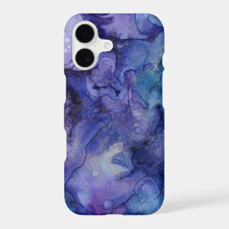 blauwe en paarse telefoonhoes