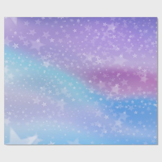 Blauwe en Paarse verloopachtergrond Cadeaupapier (Vlak)