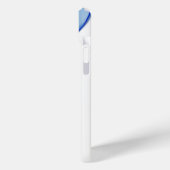 Blauwe en paarse vloeiende vormen Case-Mate iPhone case (Achterkant / Links)