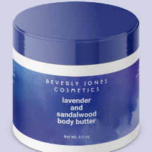Blauwe en Paarse waterdichte wrap Around Jar Label