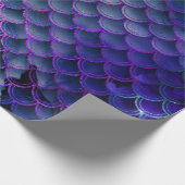 Blauwe en Paarse zeemeerminnen Cadeaupapier (Hoek)