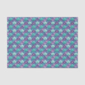 blauwe en Paarse zeeschelp Tissuepapier (Voorkant)