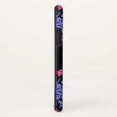 Blauwe en rode neonbloem Case-Mate iPhone case (Achterkant / rechts)