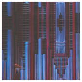 Blauwe en rode orgaanbuizen stof (Close Up)