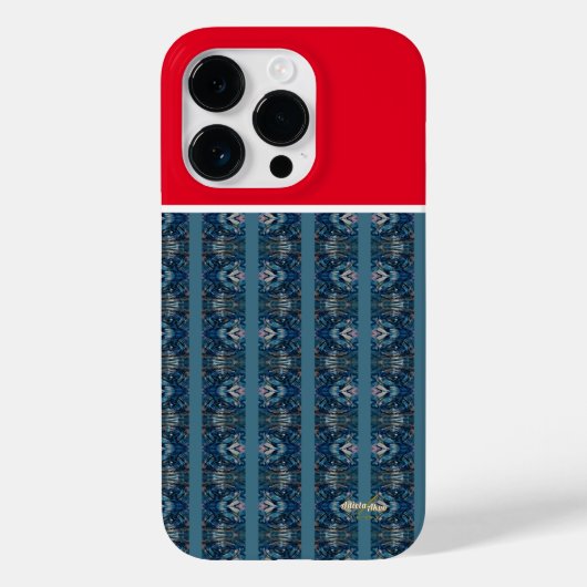 Blauwe en rode telefoonhoesjes van Dichteres Adiel Case-Mate iPhone Case (Achterkant)