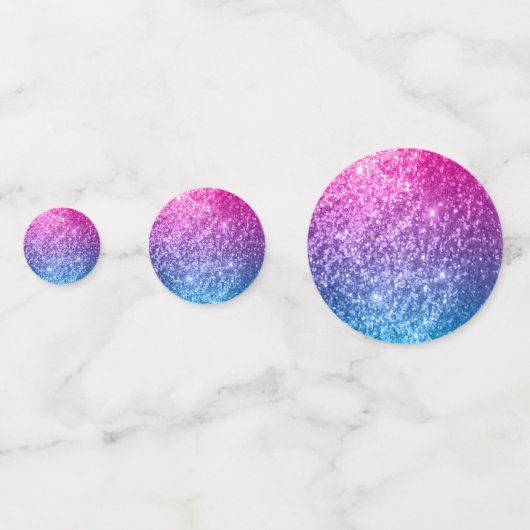 Blauwe en roze Confetti (Voorkanten)