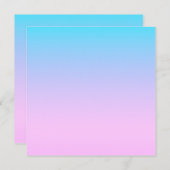 Blauwe en roze gradiëntachtergrond (Voorkant / Achterkant)