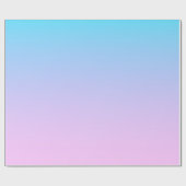 Blauwe en roze gradiëntachtergrond cadeaupapier (Vlak)