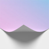 Blauwe en roze gradiëntachtergrond cadeaupapier (Hoek)