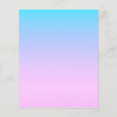 Blauwe en roze gradiëntachtergrond flyer (Achterkant)