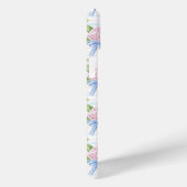 Blauwe en Roze Hydrangea Gestreepte Case-Mate iPhone Case (Achterkant / Rechts)