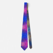 Blauwe en roze sequin Stropdas (Voorkant)