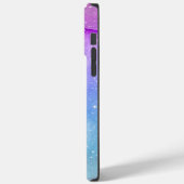 Blauwe en Roze Telefoon Case-Mate iPhone Case (Achterkant / Links)