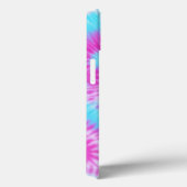 Blauwe en Roze Tie Dye Telefoonhoes Case-Mate iPhone Case (Achterkant / Rechts)