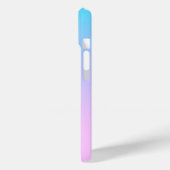 Blauwe en roze verloopachtergrond Case-Mate iPhone case (Achterkant / Links)