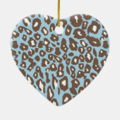 Blauwe en witte afdrukken keramisch ornament (Achterkant)