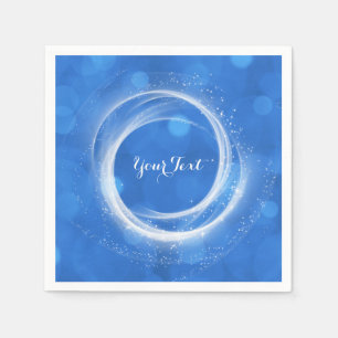 Blauwe en witte Assepoester Elke partij bij een ev Servetten