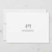 Blauwe en witte bladeren Aangepaste bruiloft opsla Save The Date (Achterkant)