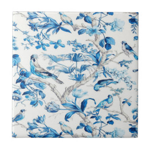 Blauwe en witte Chinoiserie Tegeltje