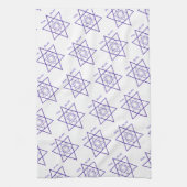 Blauwe en witte davidster voor Chanoeka Theedoek (Verticaal)