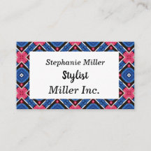 Blauwe en witte diamant en rode cirkels