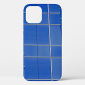 Blauwe en witte florale textiel Case-Mate iPhone case (Achterkant)