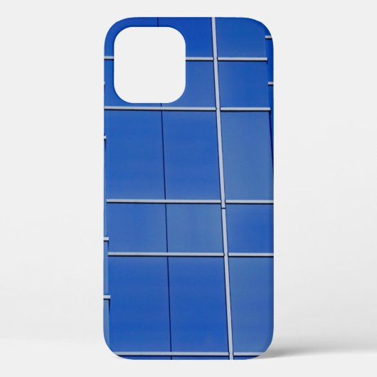 Blauwe en witte florale textiel Case-Mate iPhone case (Achterkant)