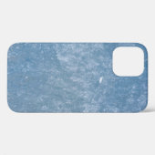 Blauwe en witte florale textiel Case-Mate iPhone case (Achterkant (horizontaal))