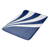 Blauwe en witte golf badmat (Gekanteld)