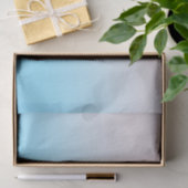 Blauwe en witte gradiënt tissuepapier (Geschenk)