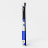 Blauwe en witte haarvlekken Case-Mate iPhone case (Achterkant/links)